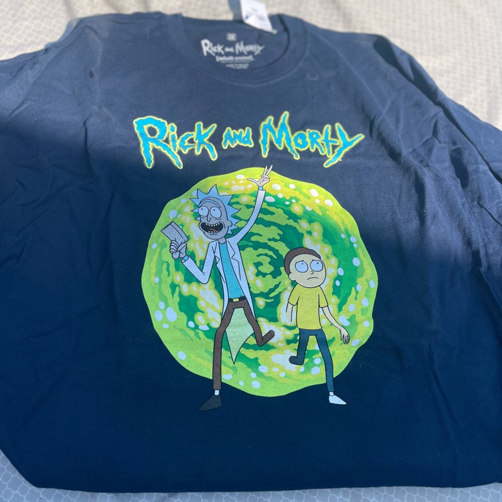 Rick and Morty Navy Blue T-Shirt